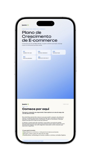 Prévia do Guia em PDF do Plano de Crescimento de E-commerce
